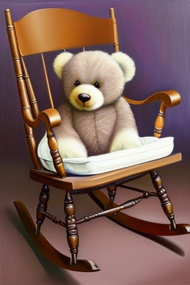 Cute purple Teddy Bear.