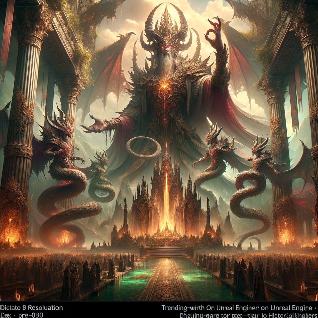 Fantastical Lord of Destruction: A Matte Painting Concept