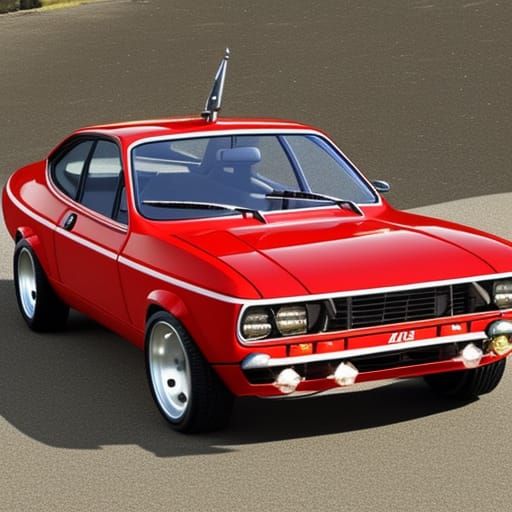 Dreamlike Ford Capri Fantasy Art