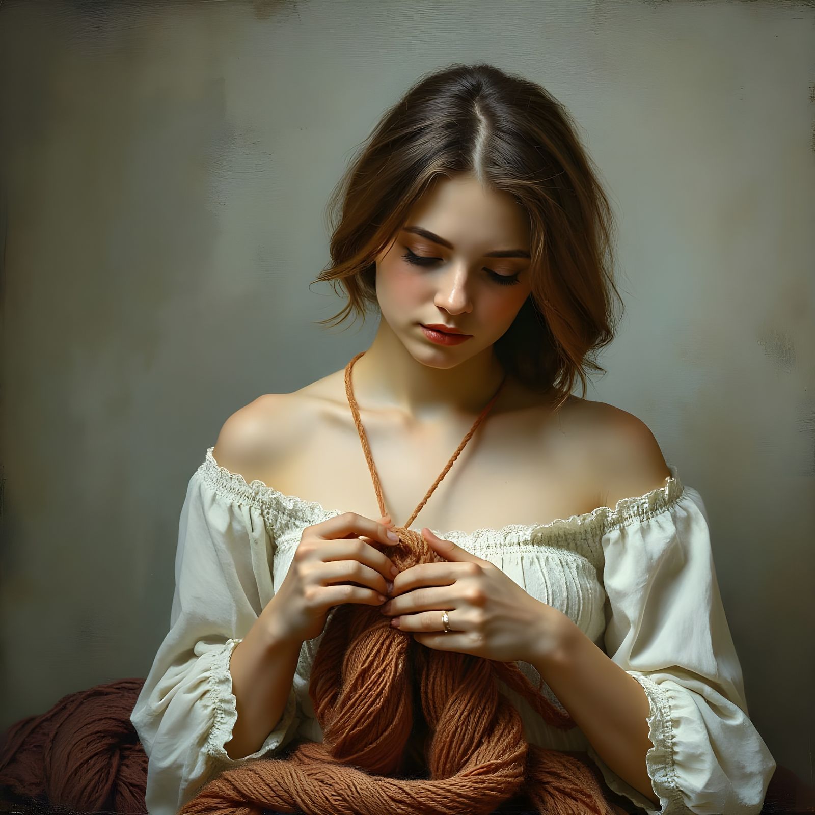 Idealized Beauty in Yarn Weaving