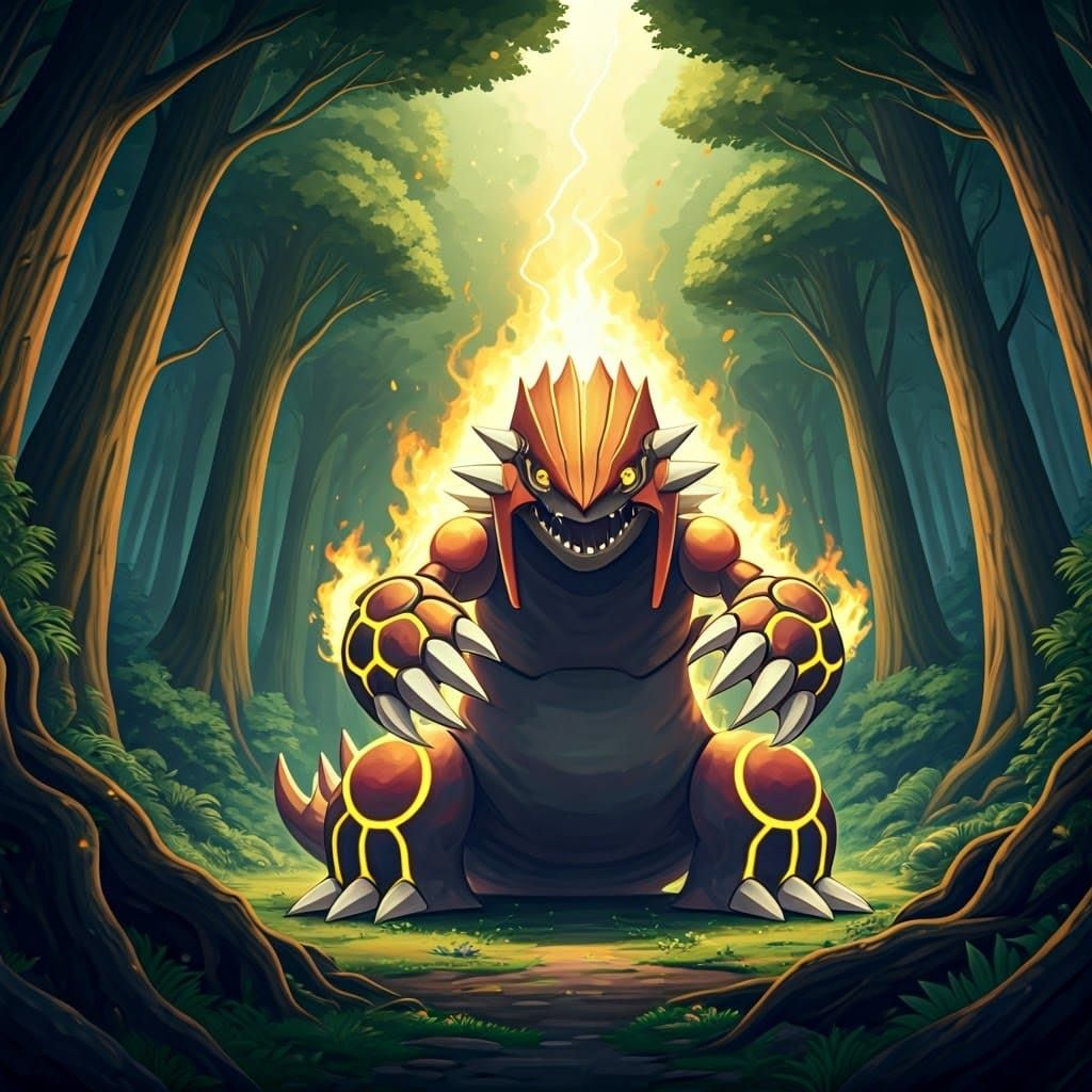 Majestic Primal Giant Roaring in Electric Forest