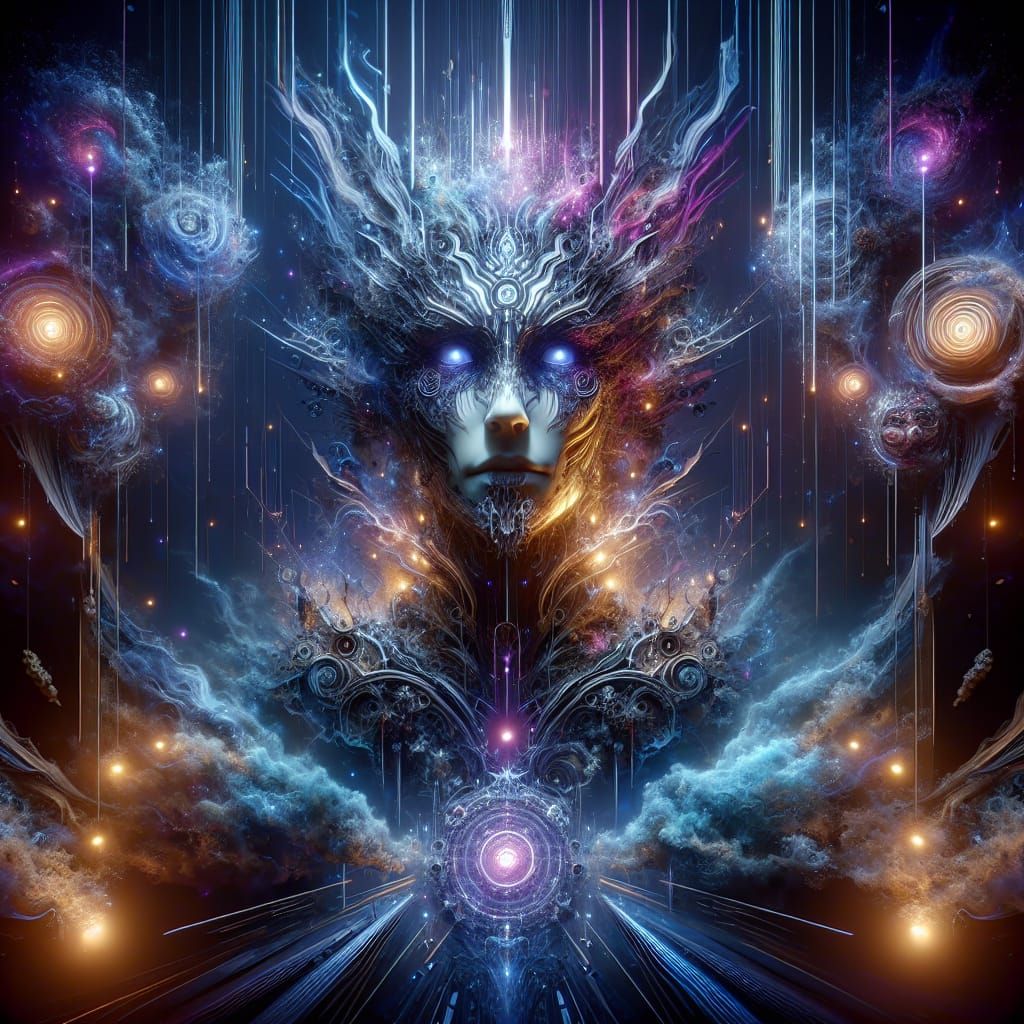 Mystical Character Portrait with Destructive Magic