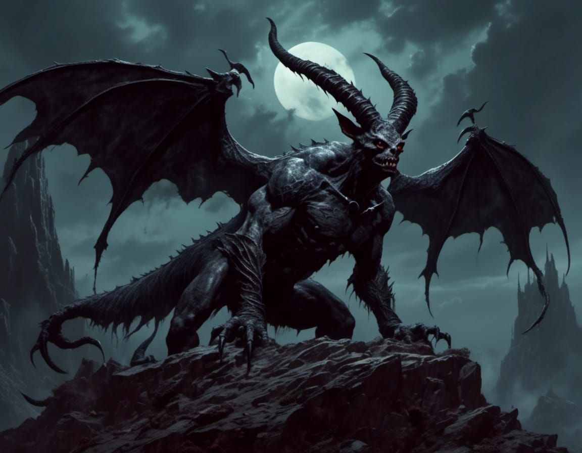 Nightgaunt on a mountain