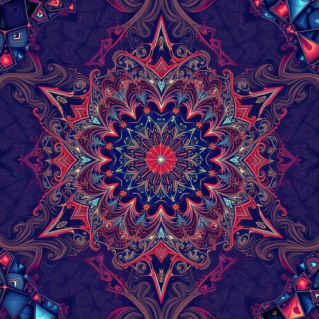 Vibrant Anime-Inspired Fractals in Digital Dreamscapes