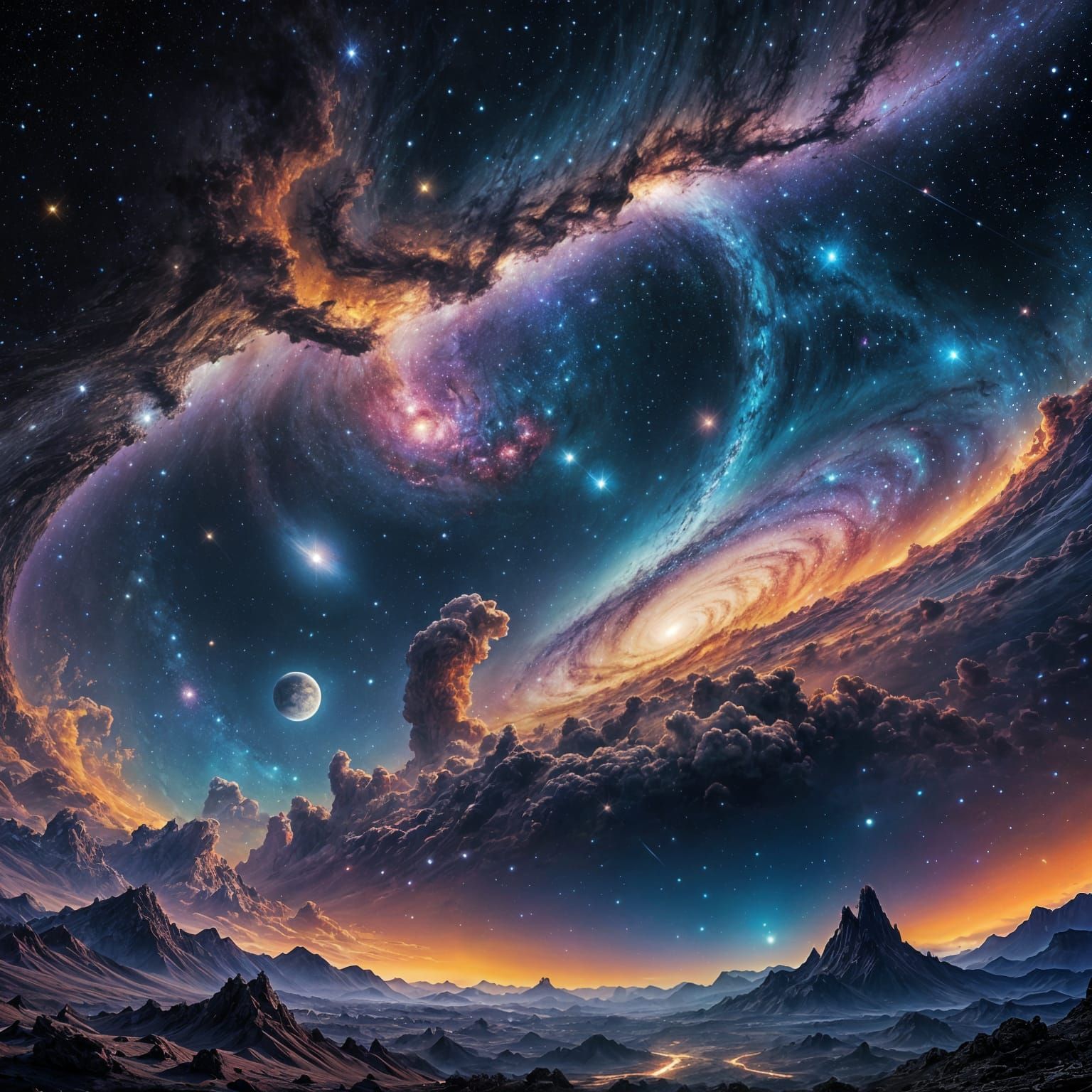 A Cosmic Galaxy in Vast Space