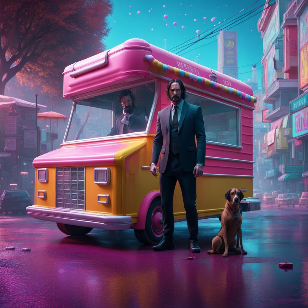 John Wick's Icy Job: Detailed Matte Painting