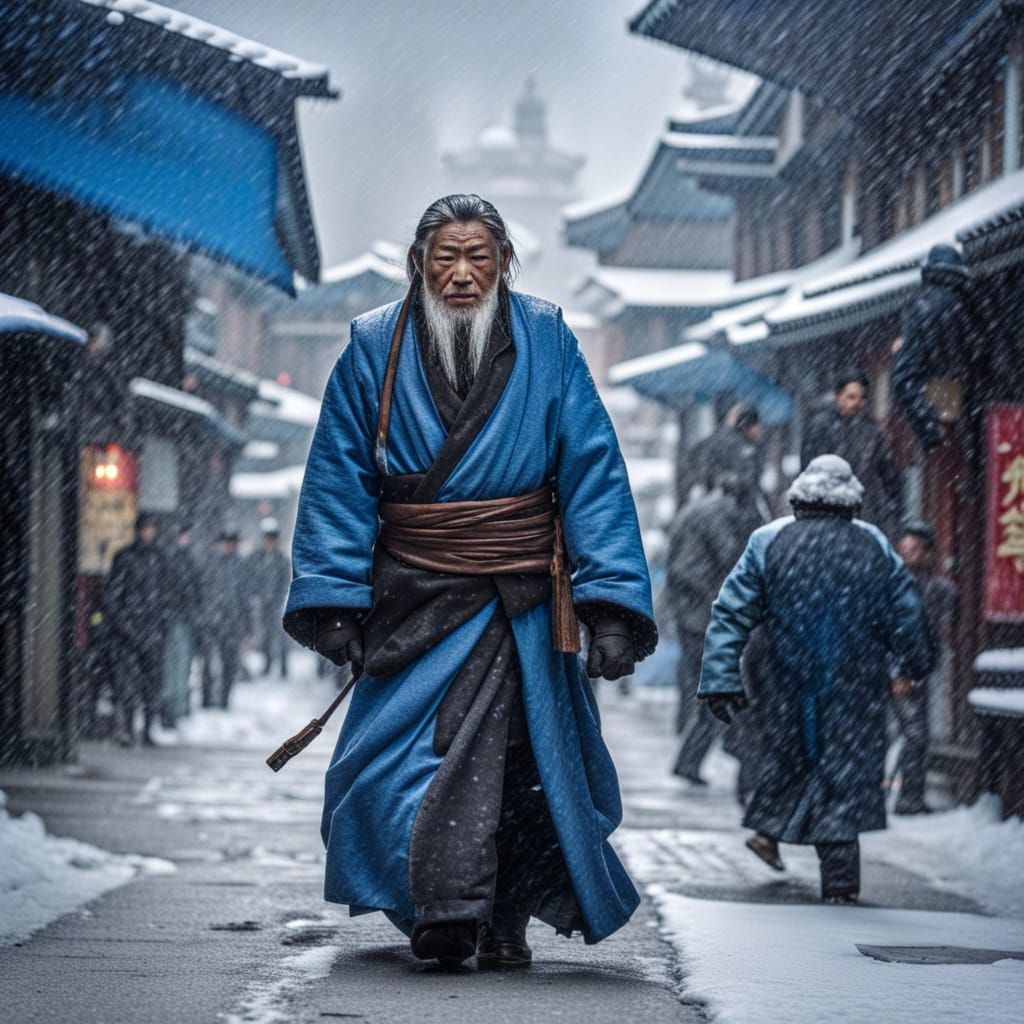 Jedi Knight in Old Lhasa Snowstorm
