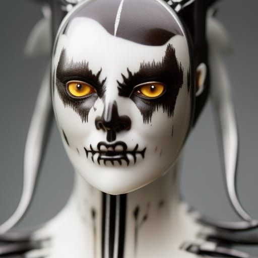 Detailed Cat Portrait in Film Noir Style