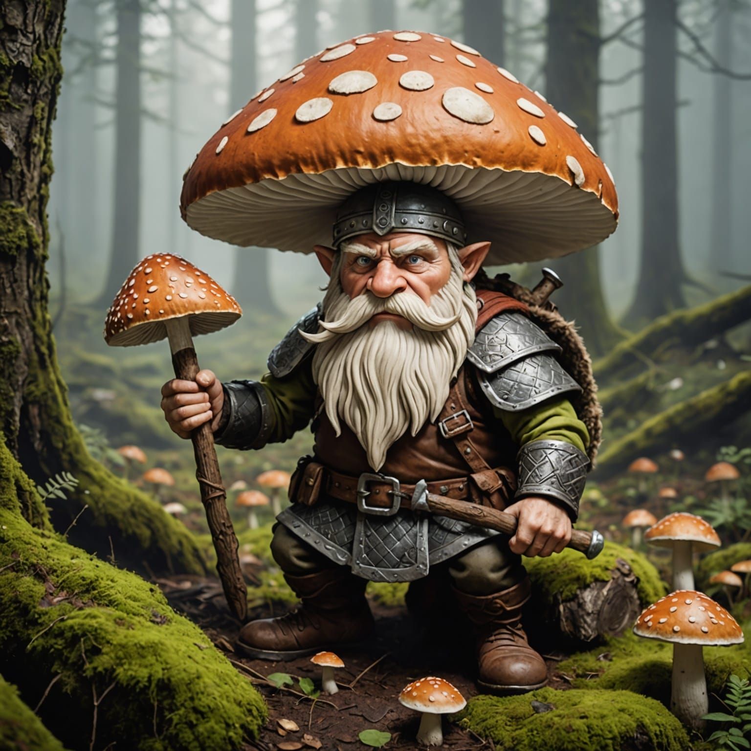 Hallucinogenic Viking Caveman Mushroom Trip