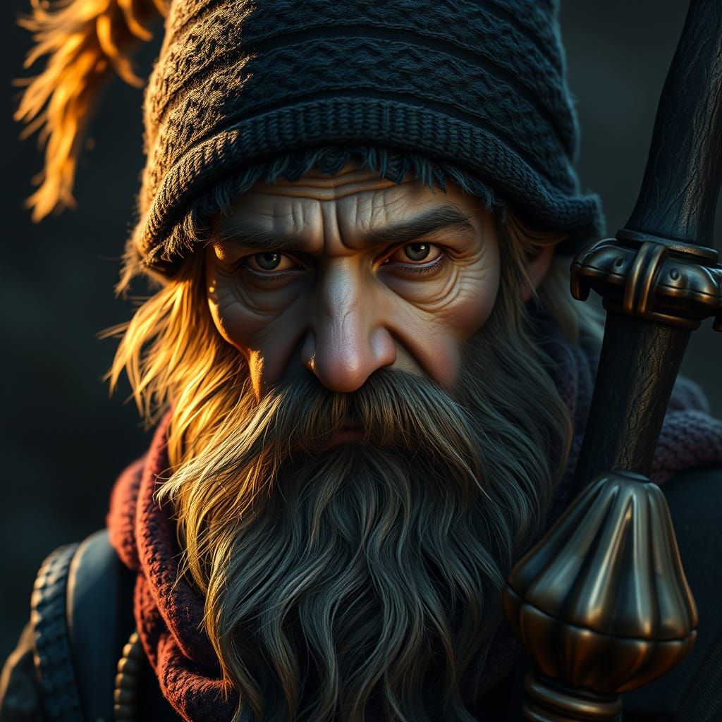 Ancient Dwarf Mystic with Secrets