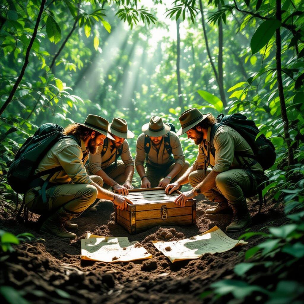 Jungle Explorers Discover Ancient Chest