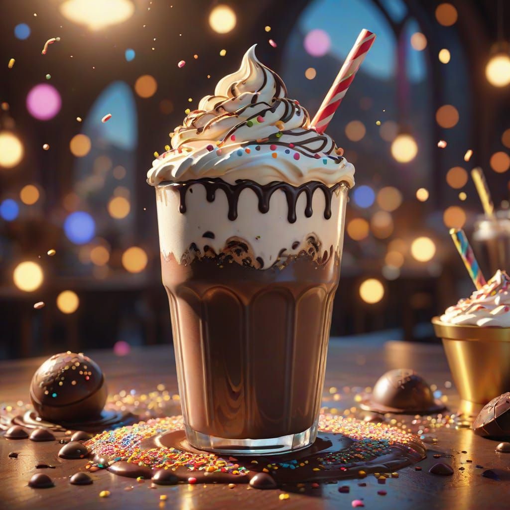 Fantasy Chocolate Milkshake Concept Art