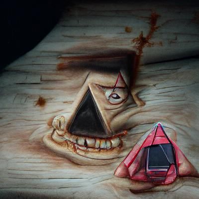 Bill Cipher in Gravity Falls: Hyperrealistic Horror