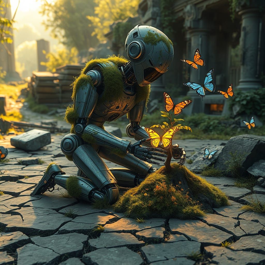 Robot Nurtures Life in Post-Apocalyptic Eden