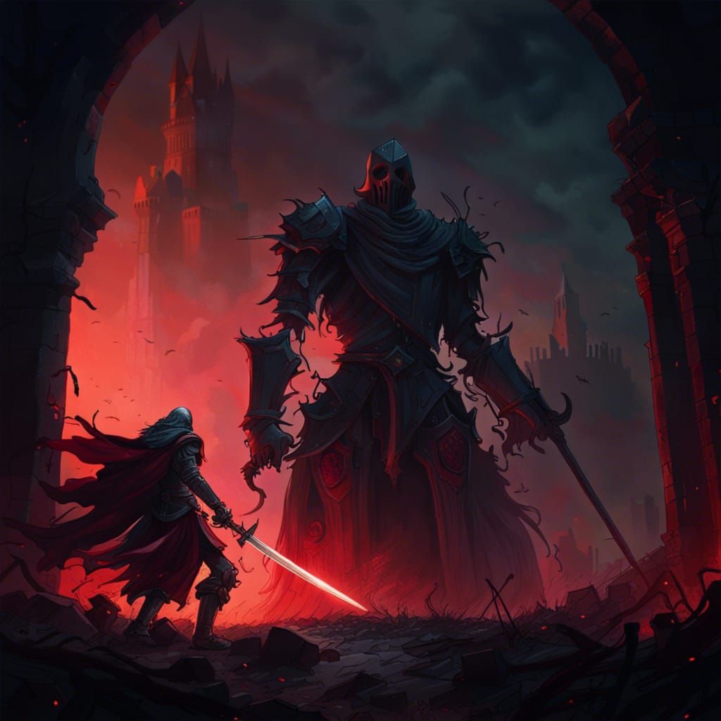 Knight vs Grim Reaper: Dark Fantasy Battle