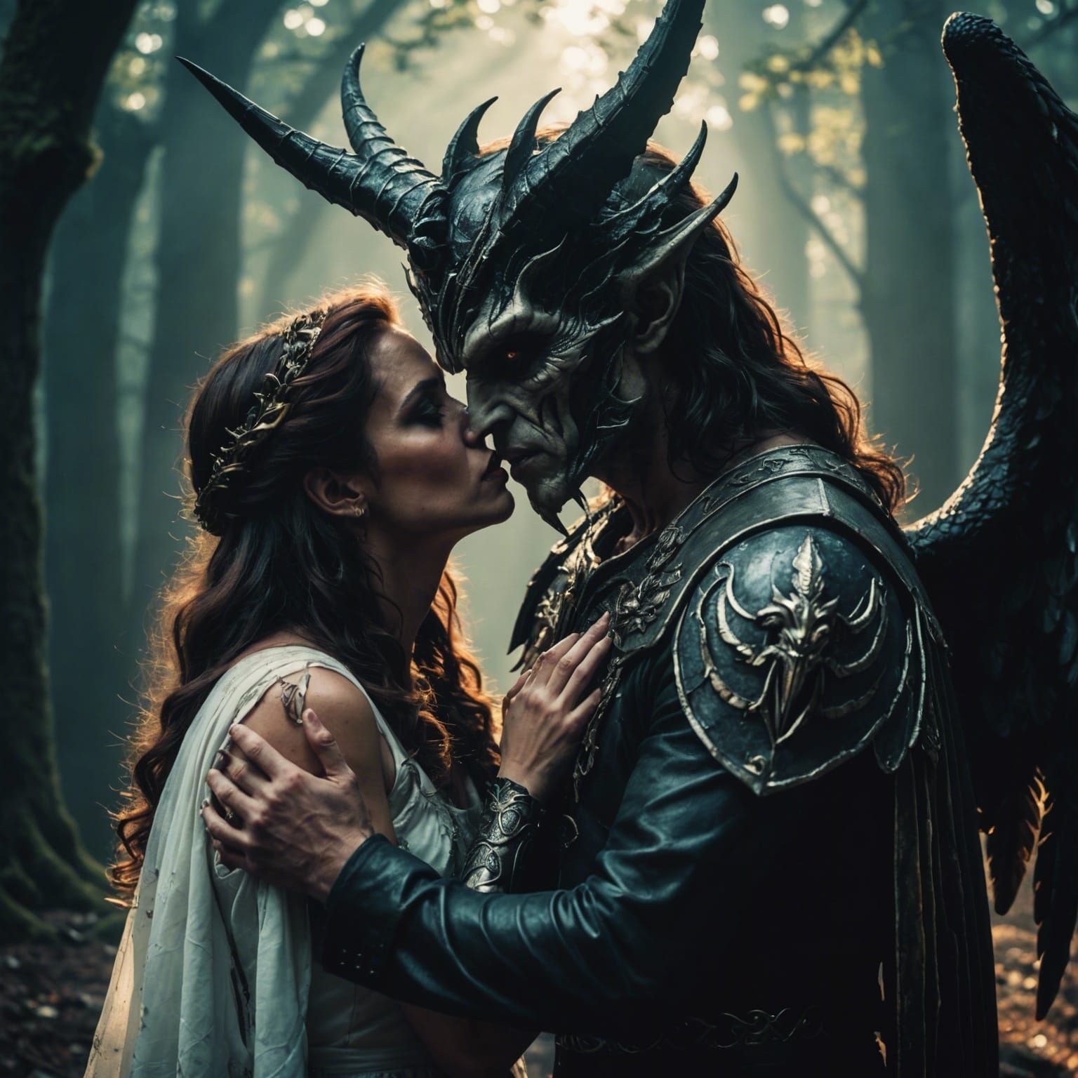 Passionate Kiss: Angel and Demon in Love