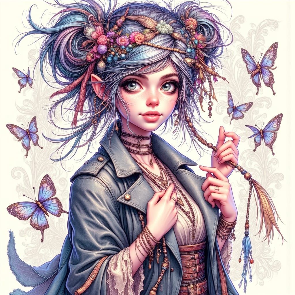 Punky Pixies in a Neon Dreamscape