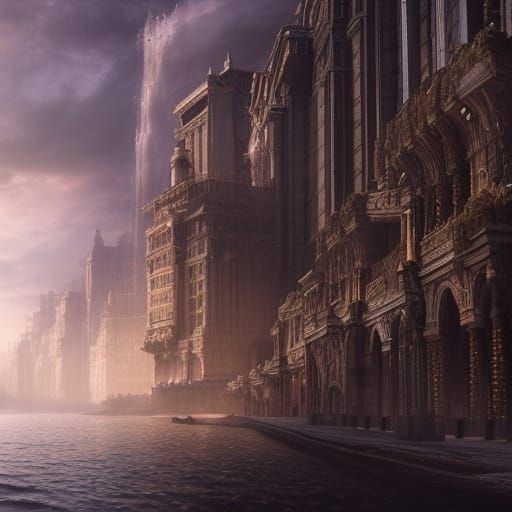 Dramatic Photorealistic Digital Matte Painting