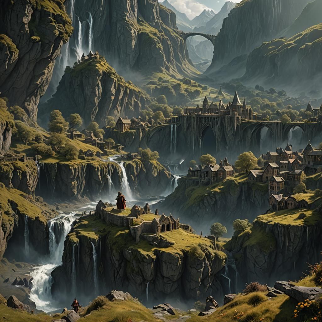 Frodo Lord of the Rings Matte Painting