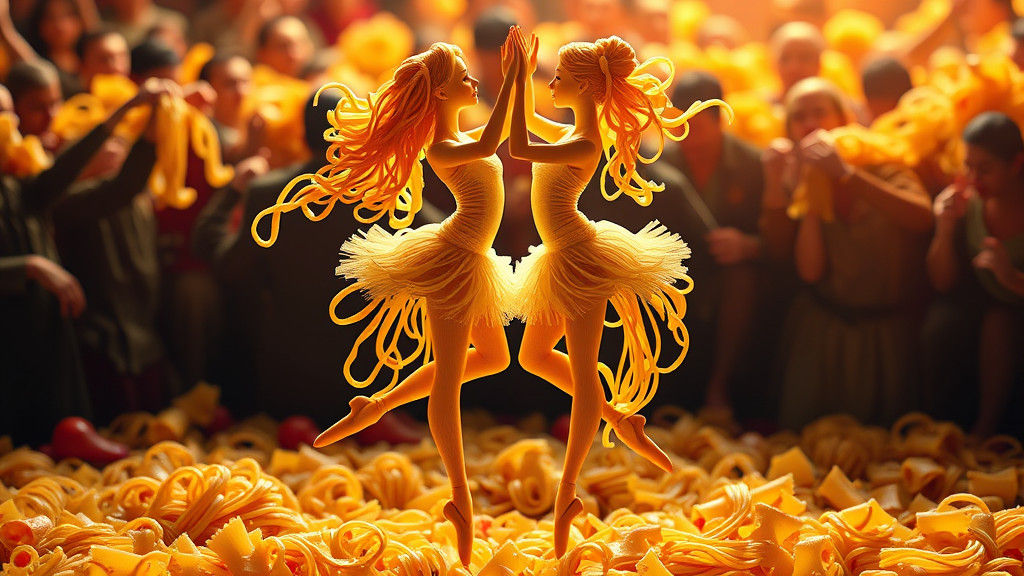 Spaghetti Ballerinas Dance: A Pasta Spectacle