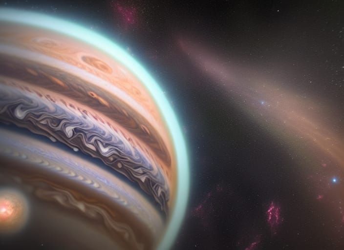 Magnificent Jupiter: Hyperrealistic Space Art in 8K