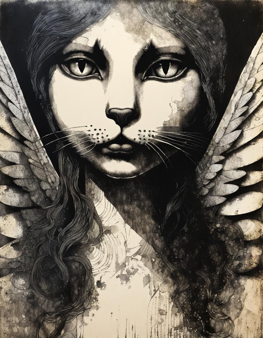 Cat angel