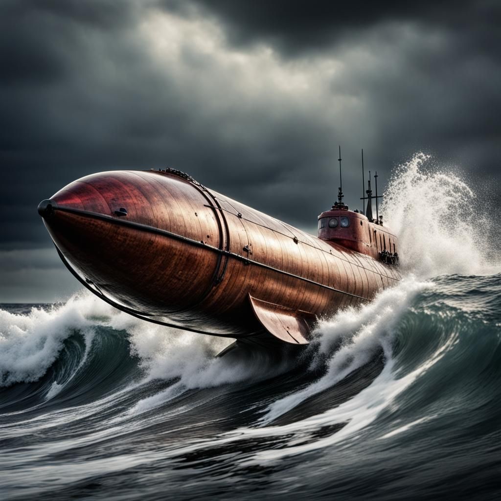 Torpedo Launches from Water in Hyperrealistic Detail