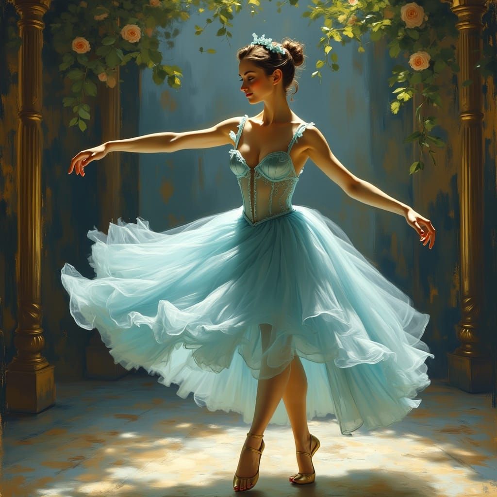 Gorgeous Dancer Captured in Elegant Motion