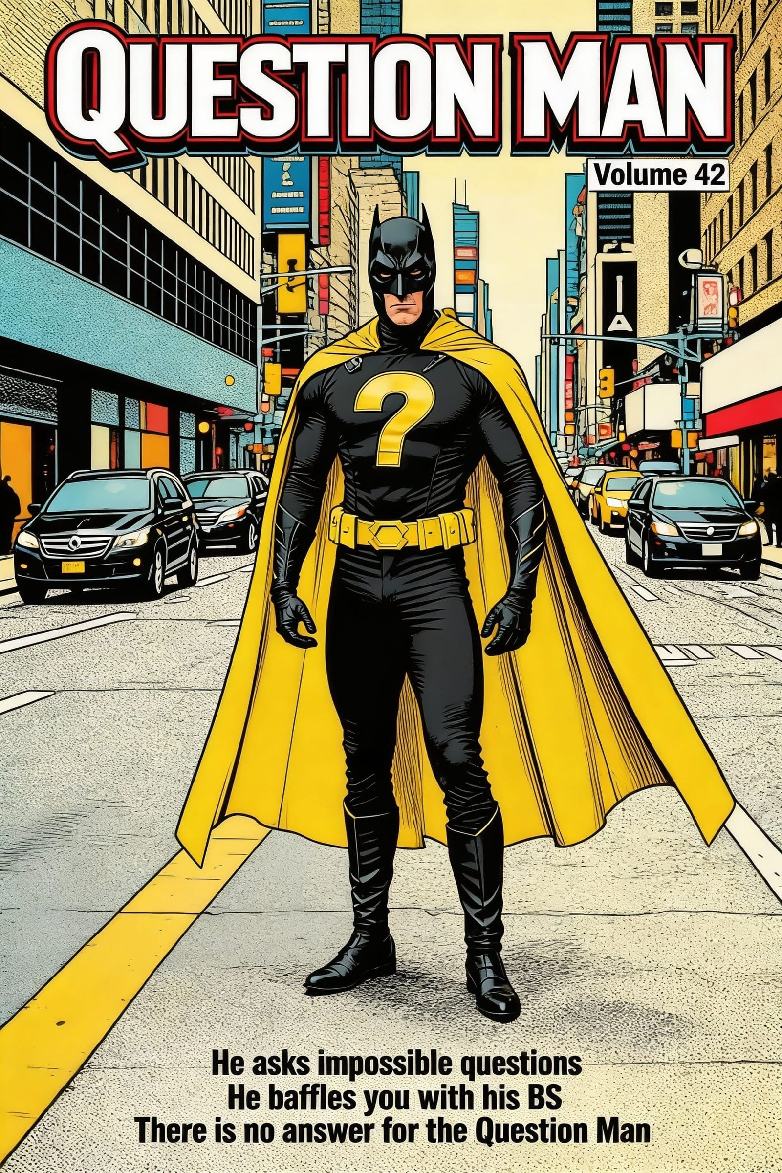 Question Man Volume 42 Comic Book Cover Art