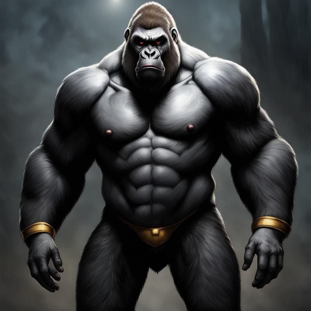 Gorilla Grodd Portrait: Full Body Rendering