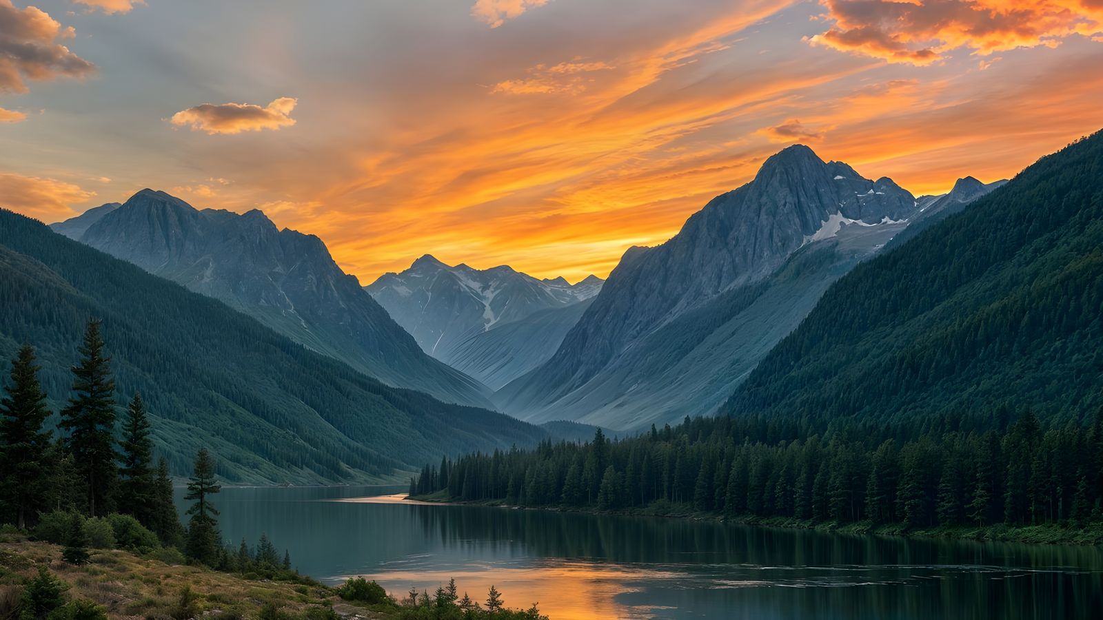 Serenic Landscapes in Vibrant Color