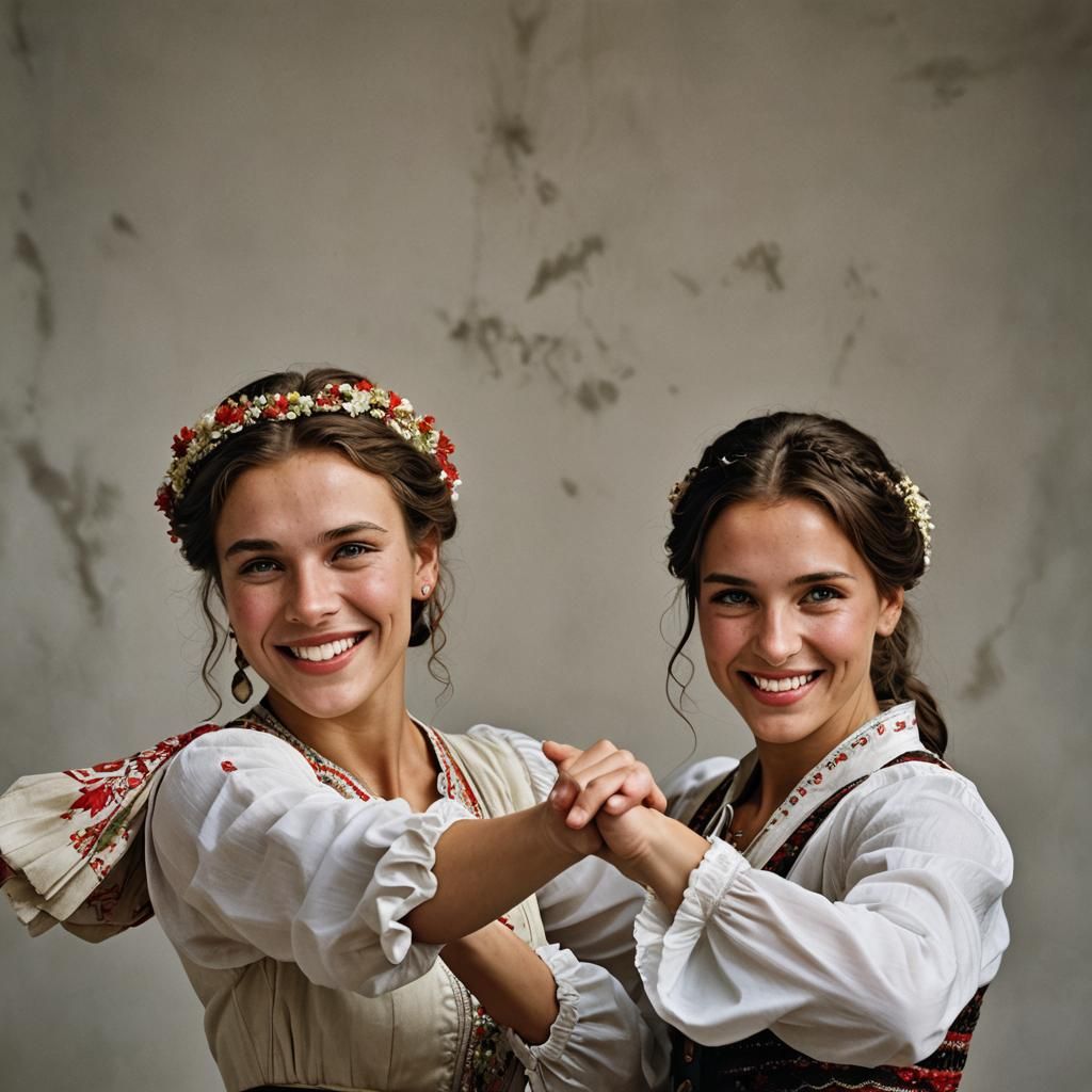 Smiling Czech Couple Dancing: Professional Portrait