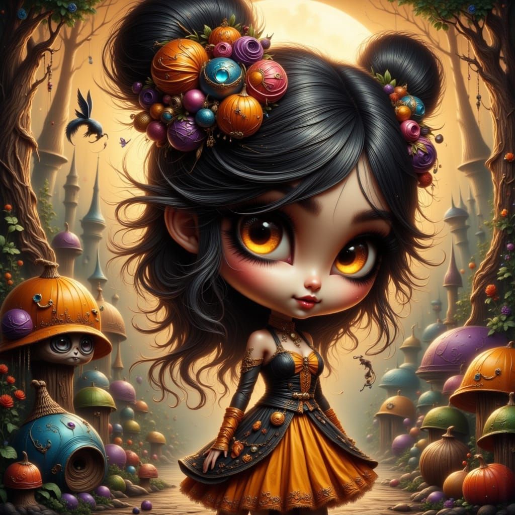 Cheerful People in Detailed 3D Game Cinematic Style