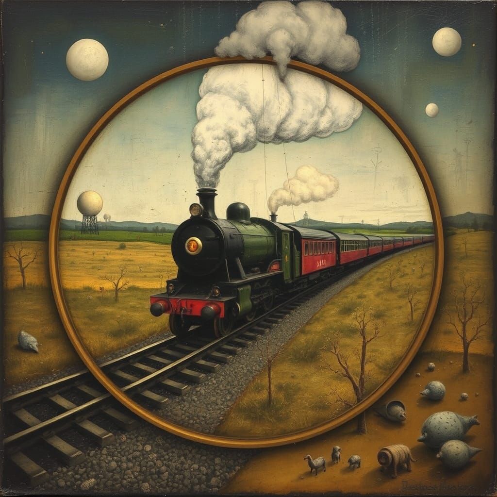 Non-Steampunk Steam Train