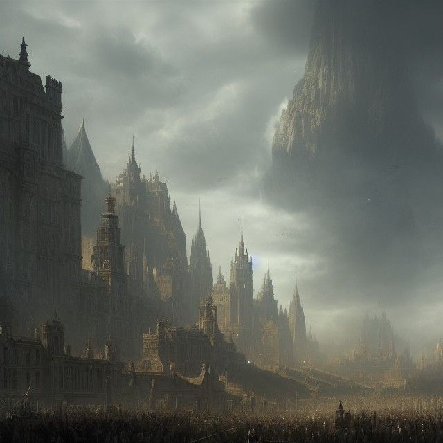 Farewell to Kings: Epic Dark Fantasy Digital Art