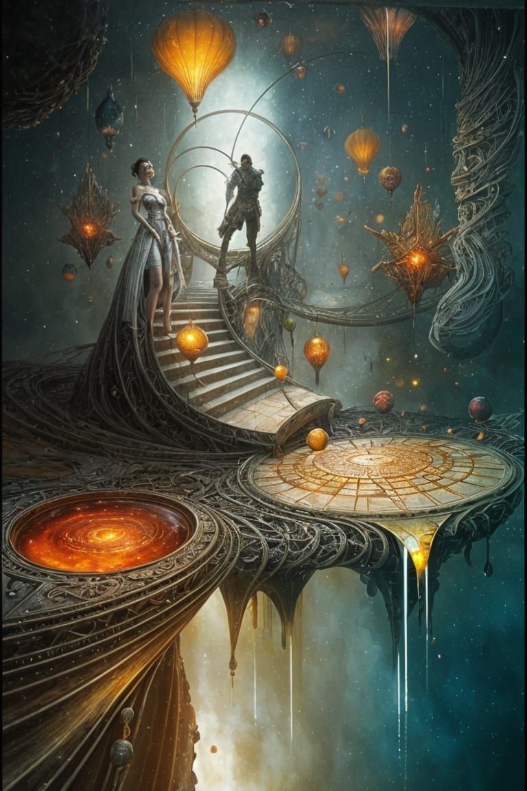 Surreal Spacetime Rifts with Fractal Edges