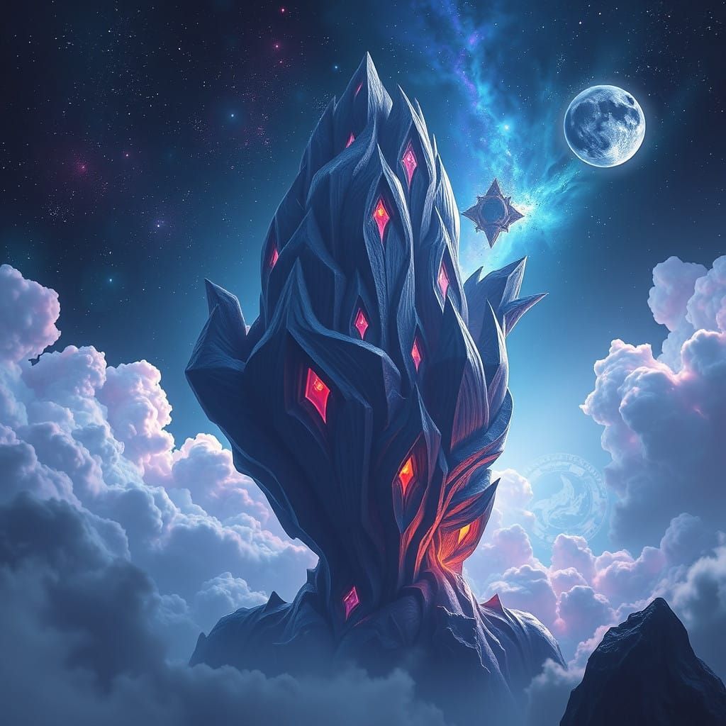 Ethereal Cosmic Realm in Deep Color