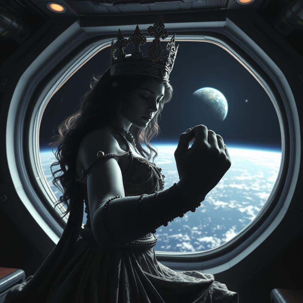 Goddess of Misfortune Crushes Hope on Space Cruiser