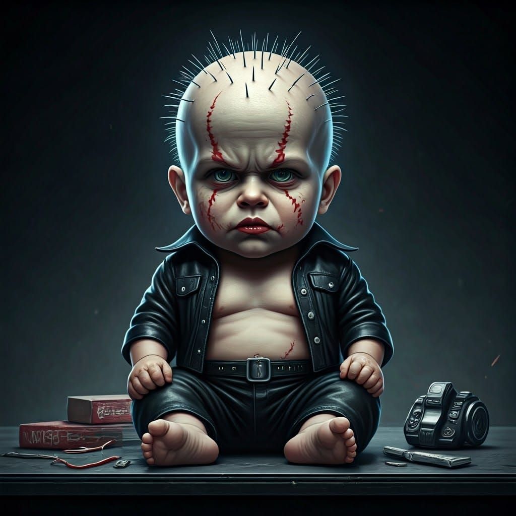 Pinhead - mostly chubby but already menacing