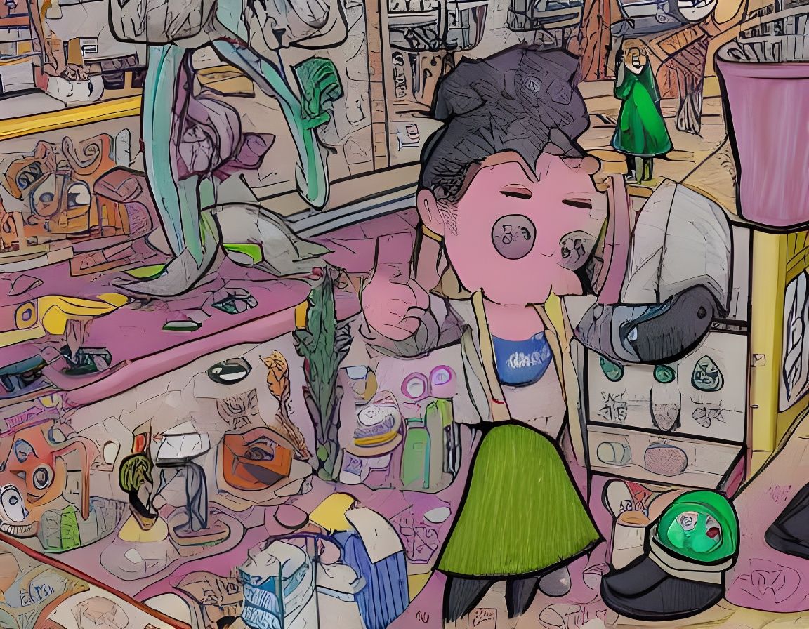 Whimsical Boho Pixie in a Magical Meadow