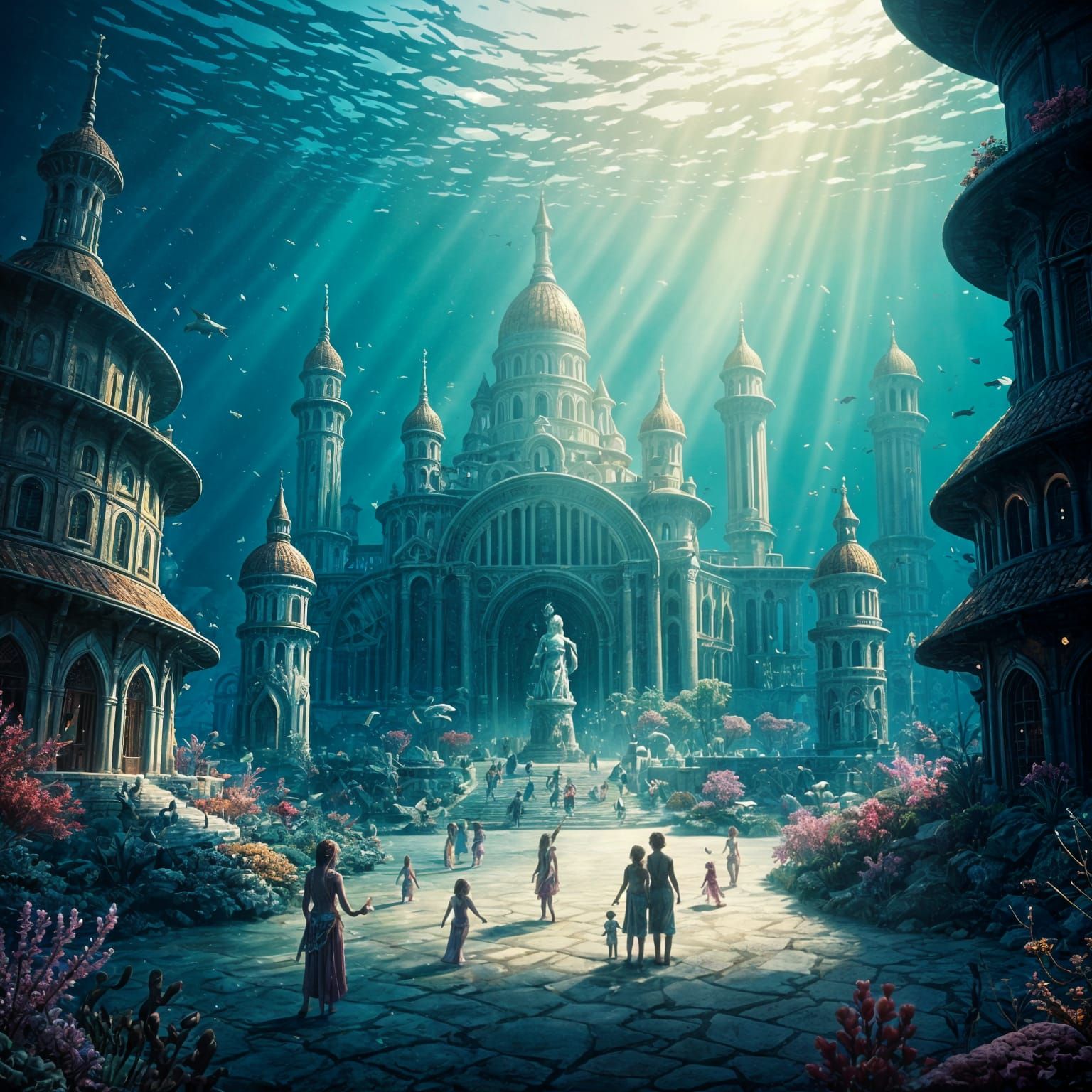 Atlantis, a city under the sea