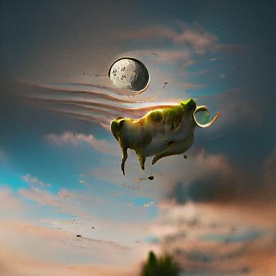 Cow Jumps Over Moon, Alien Invasion, Hyperrealism