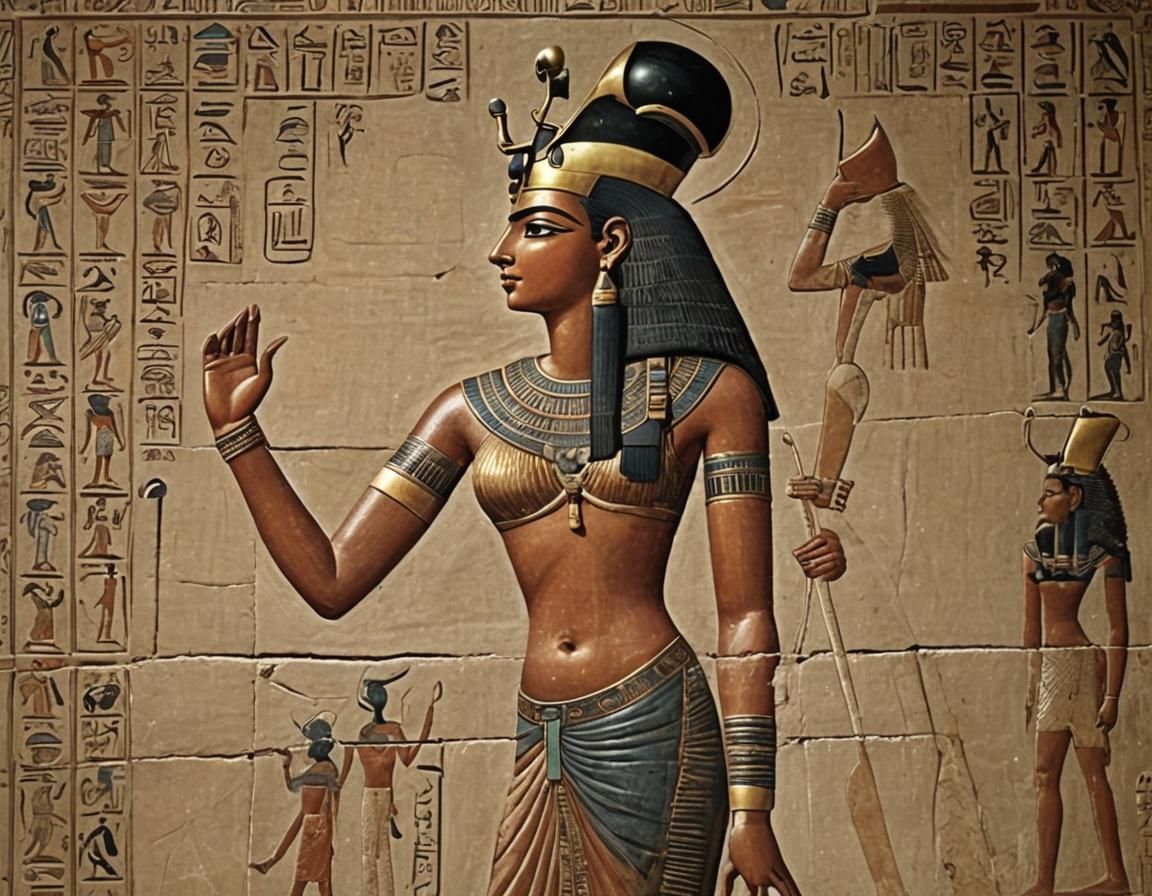 The Goddess Isis, Wife of Osiris and Mother of Horus
