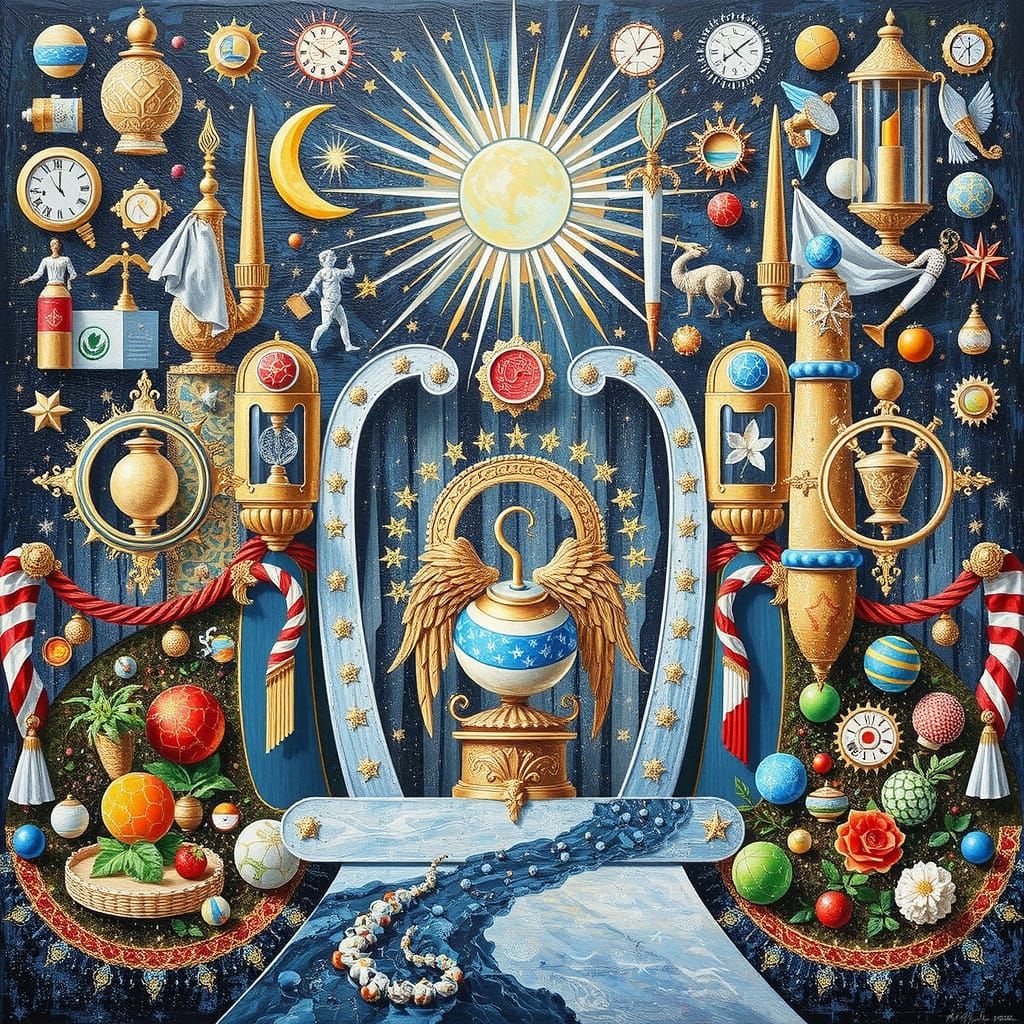 Abstract Art Radiating Positive Qualities