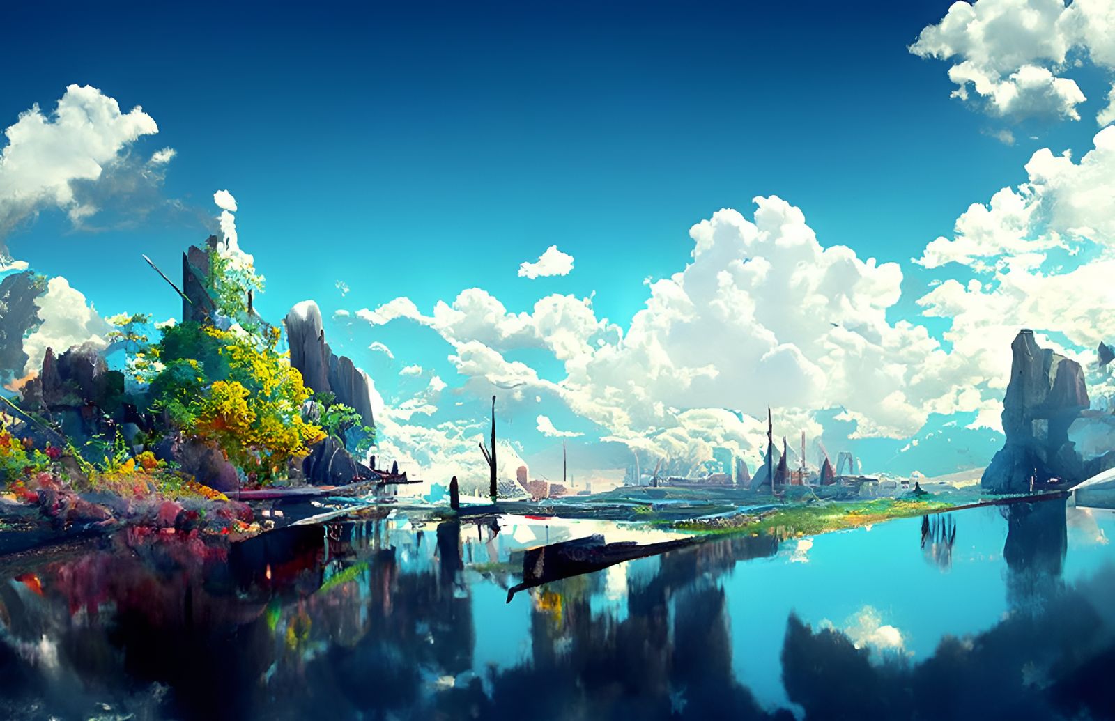Anime Landscape Inspired by Studio Ghibli
