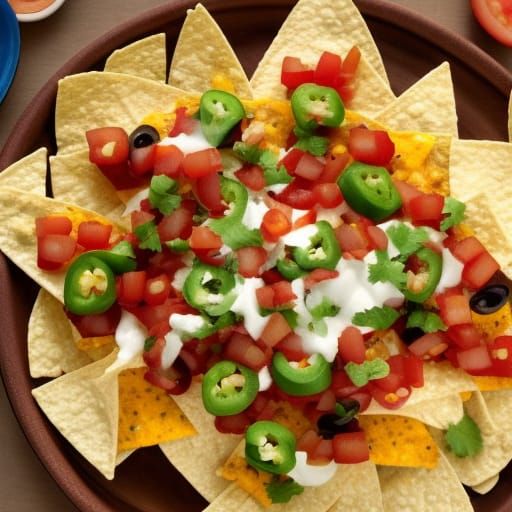 Delicious Nachos with Melted Cheese