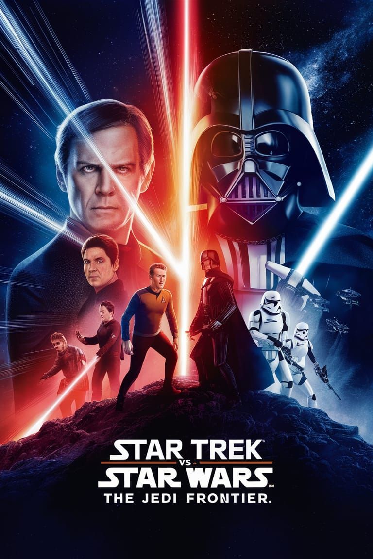 Star Trek vs Star Wars Movie Poster v.1