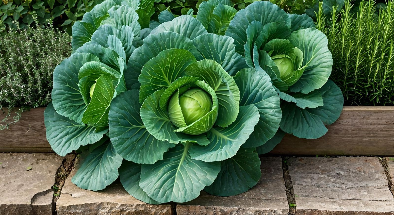 Lush Green Cabbage Bed