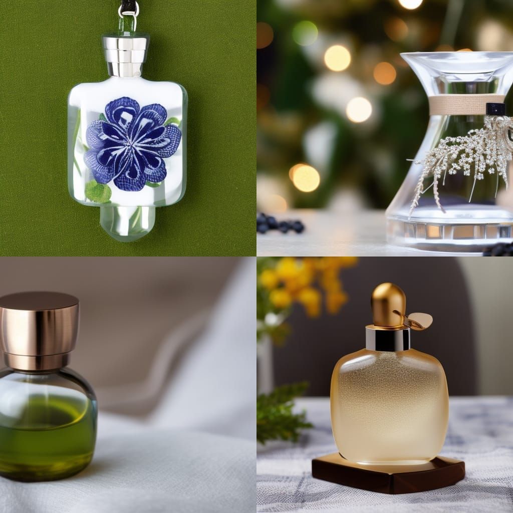 Elegant Perfume Bottle: AI Generated Image