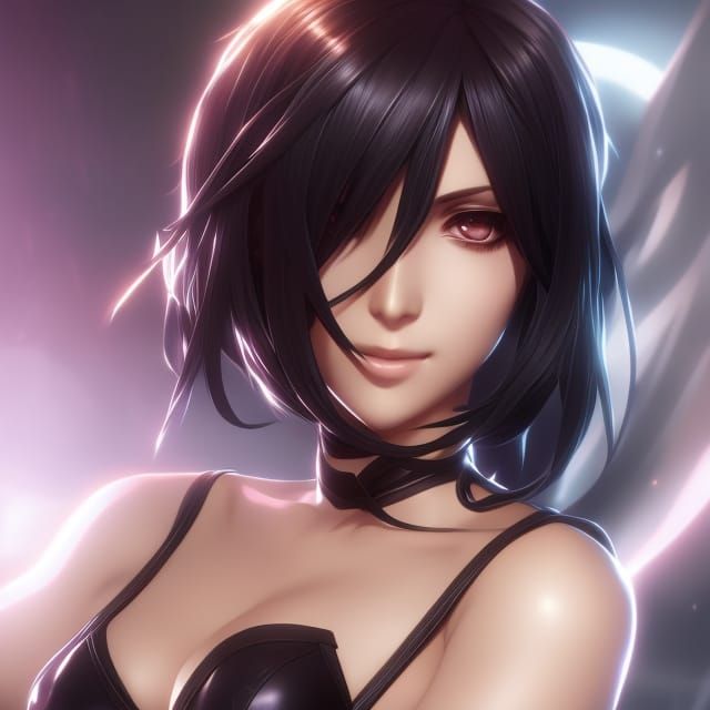 Hyperdetailed Rukia Portrait in Art Nouveau Style